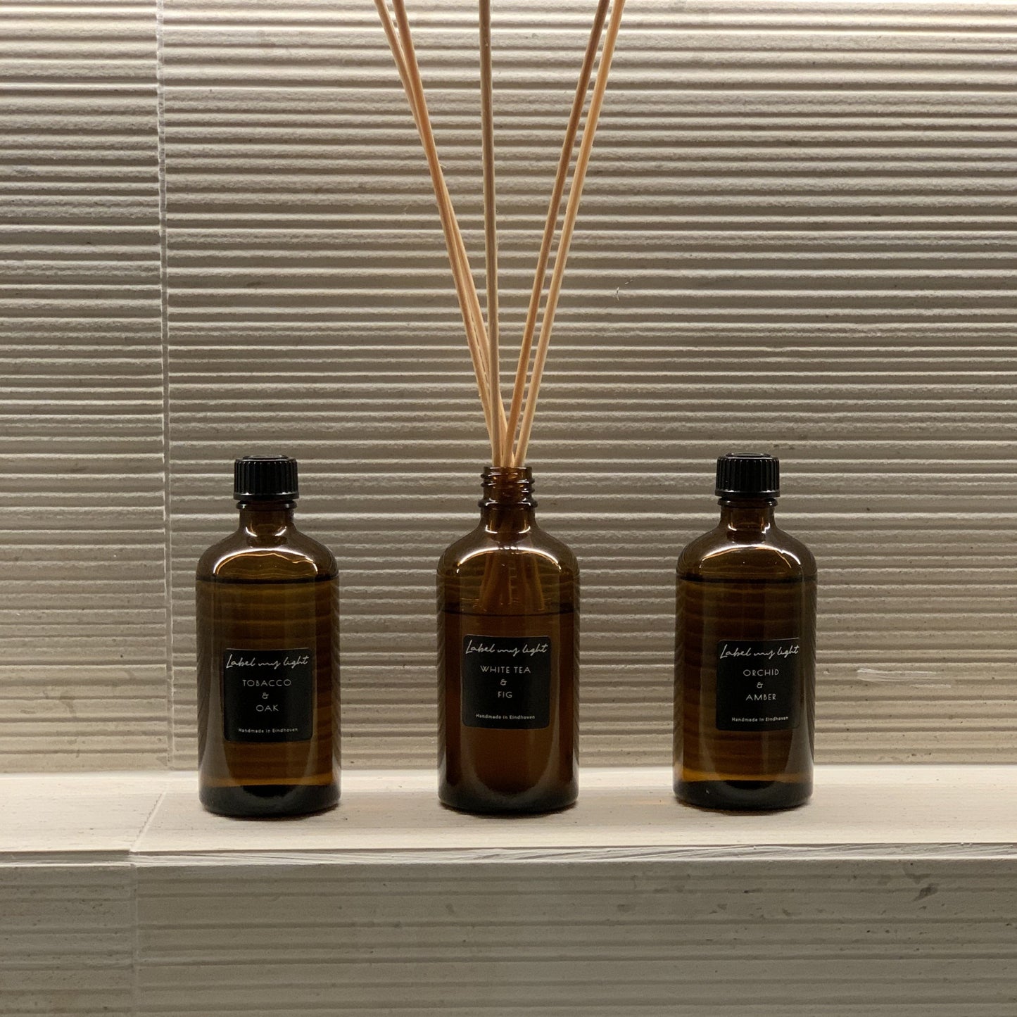 Geurstokjes Amber collectie 100ml - Label my Light