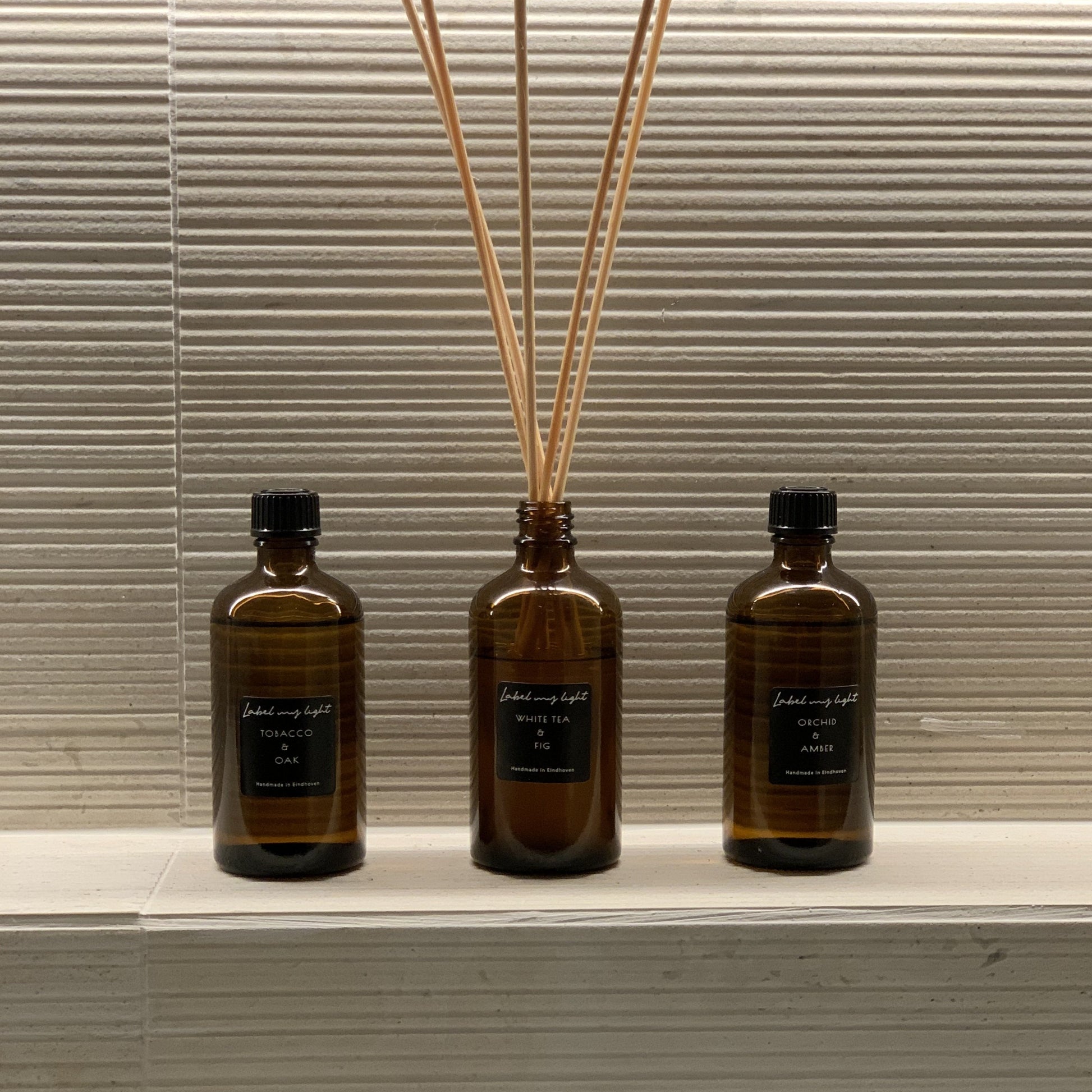 Geurstokjes Amber collectie 100ml - Label my Light