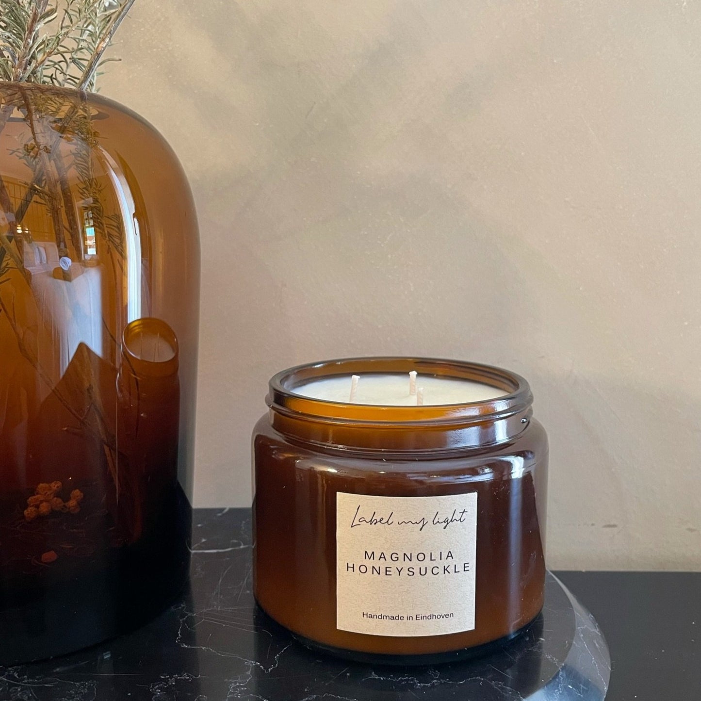 Geurkaars Amber collectie 500ml - Label my Light