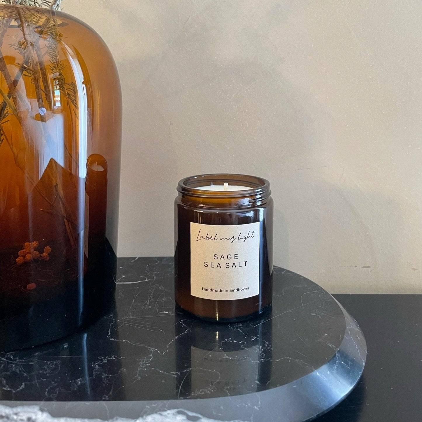 Geurkaars Amber collectie 180ml - Label my Light