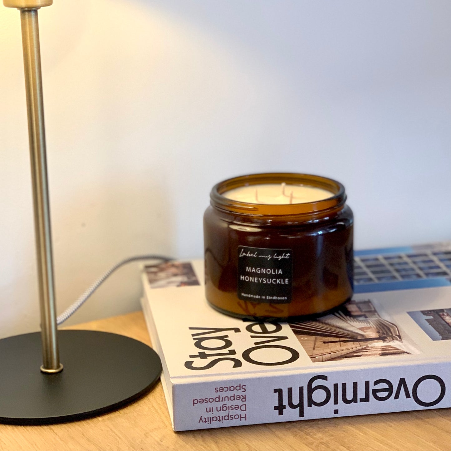 Geurkaars Amber collectie 500ml - Label my Light