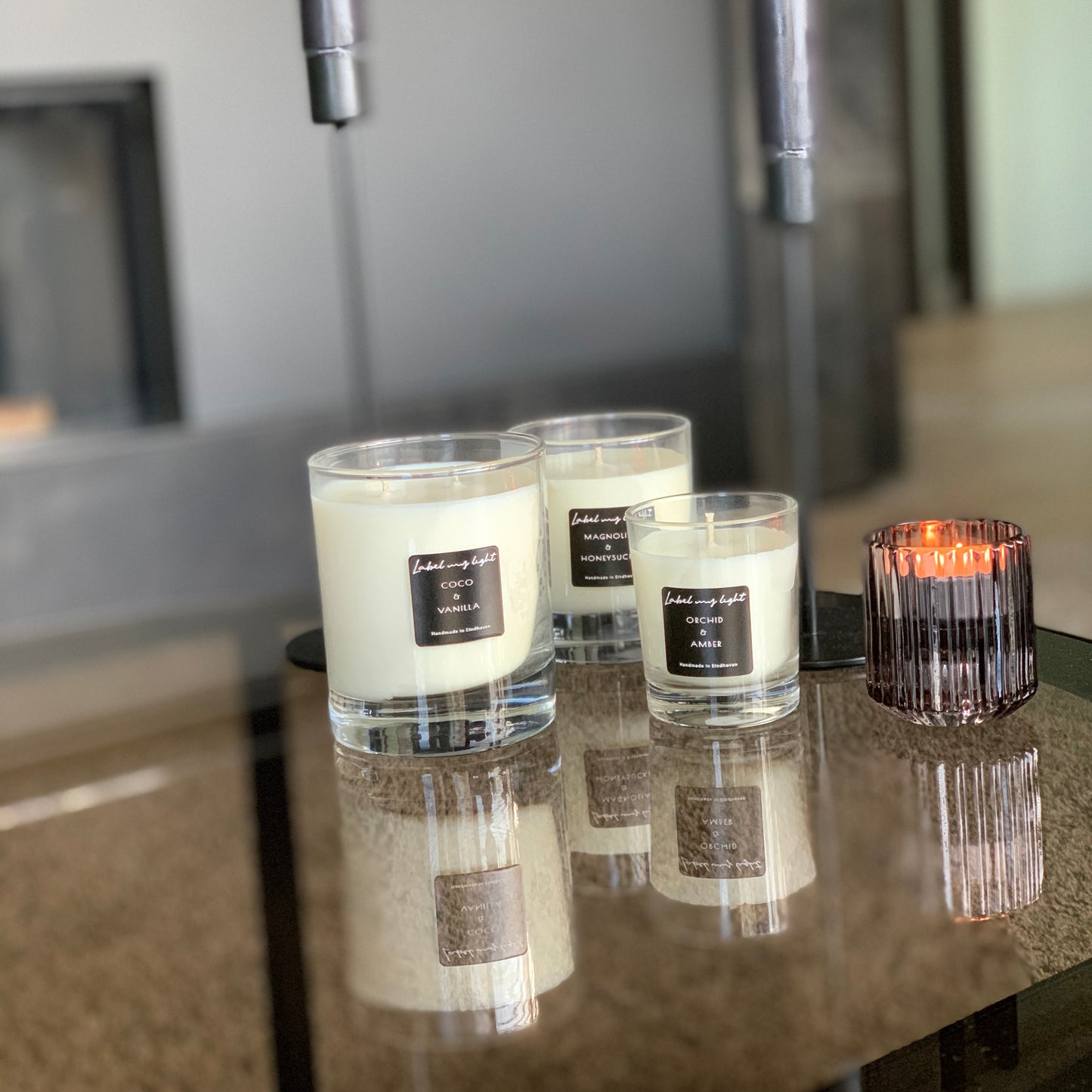 Geurkaars Re-use collectie 240ml - Label my Light