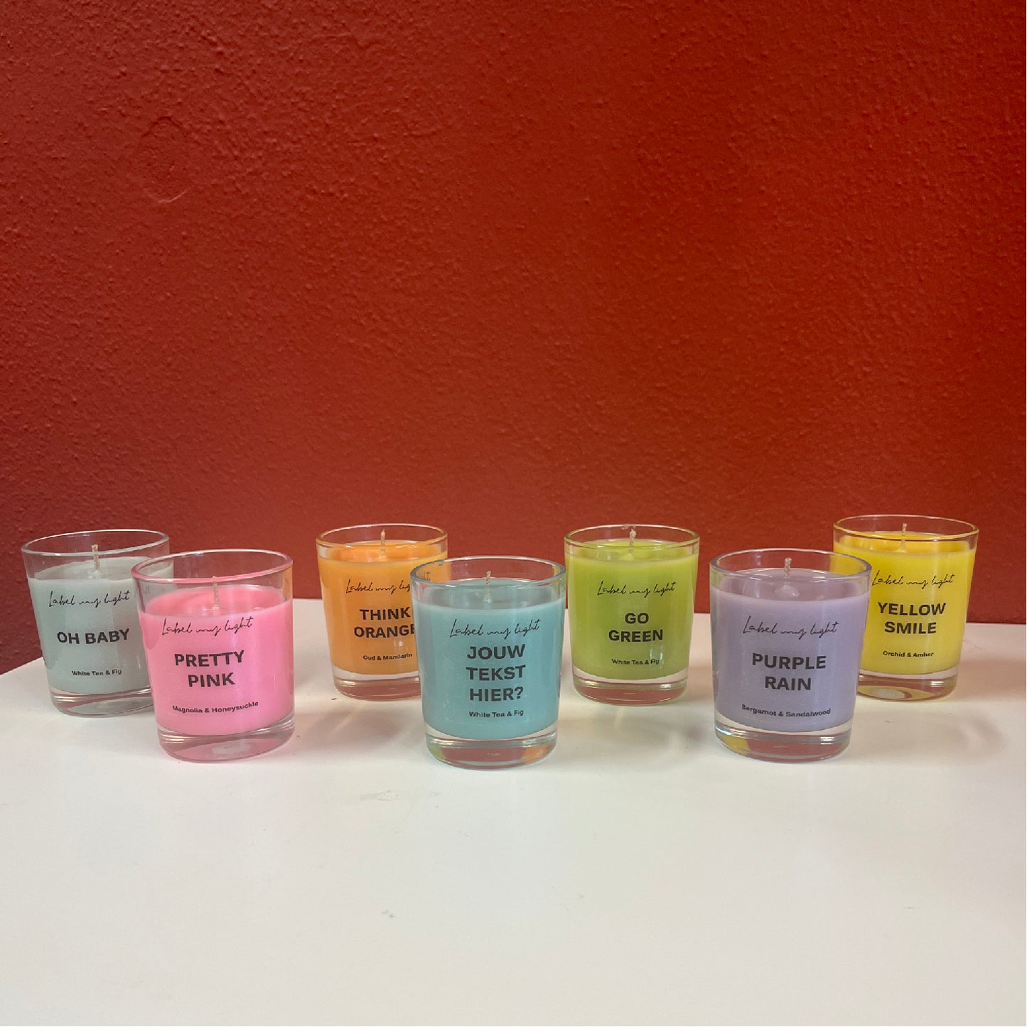 Colored scented candle 100ml