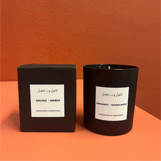Scented candle Frosted black collection 240ml - 50 hours